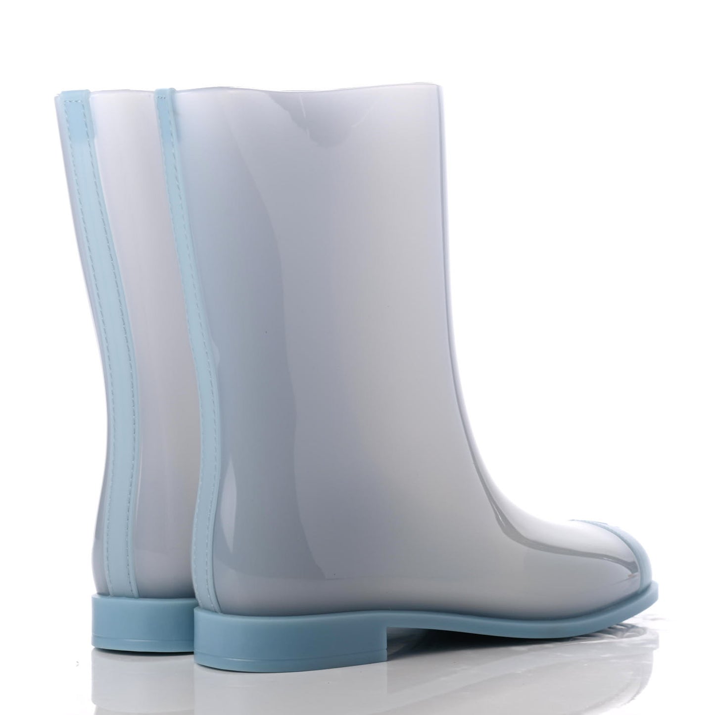 Rubber Rain Boots 38 Light Blue