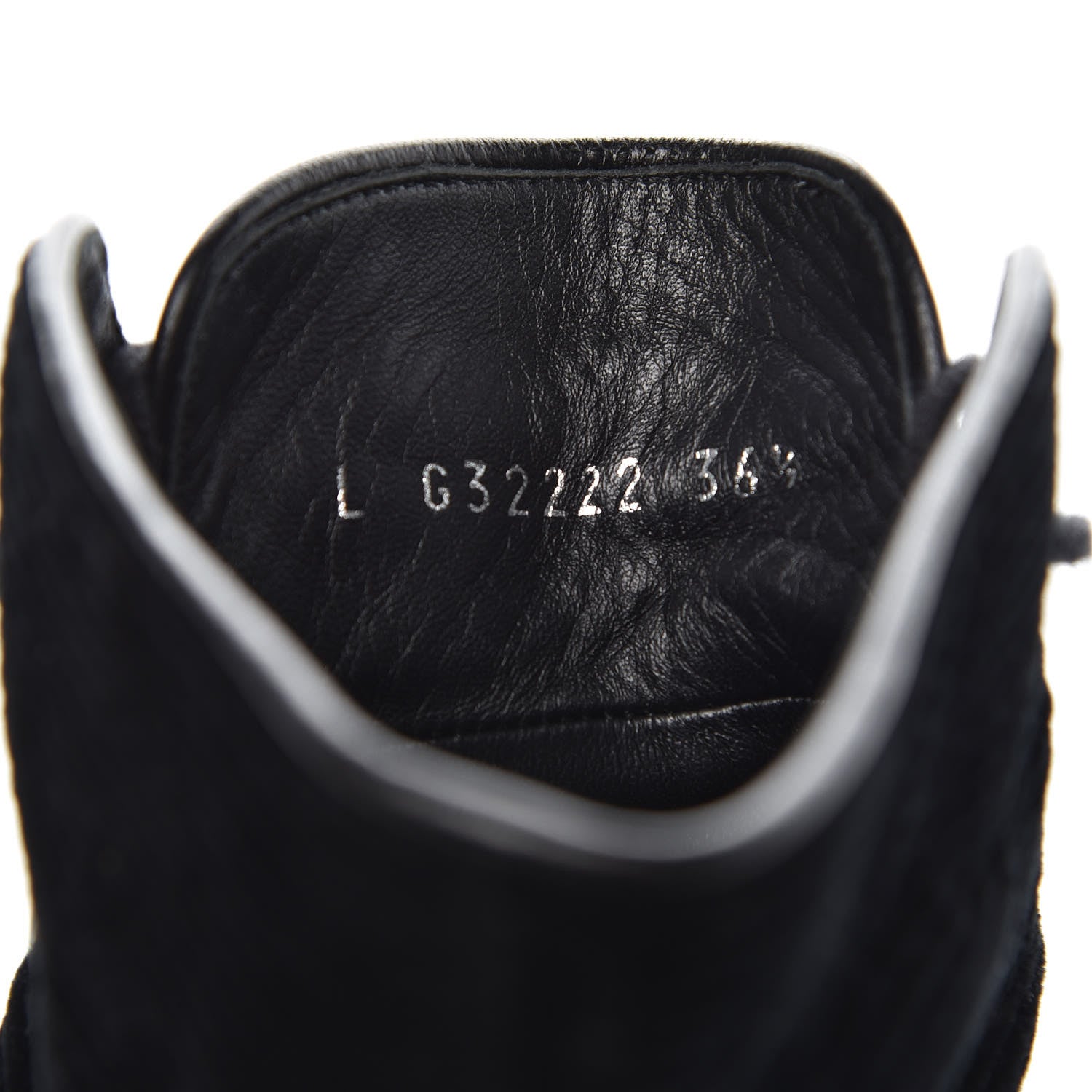 Chanel Corduroy Lambskin High Top Sneakers 36.5 Black 8 of 12