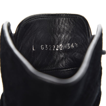 Chanel Corduroy Lambskin High Top Sneakers 36.5 Black 8 of 12
