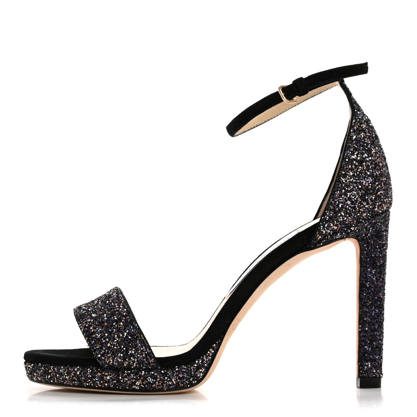 Glitzy Glitter Misty 100 Sandals 37 Twilight Black