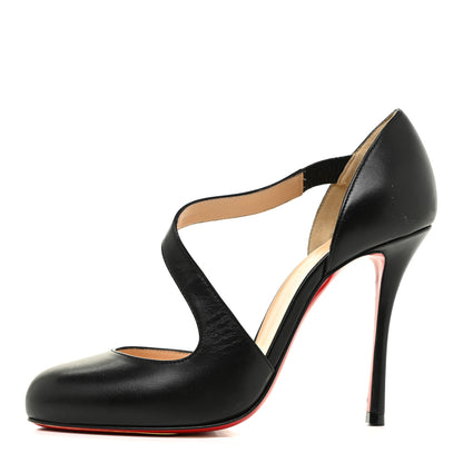 Christian Louboutin Shiny Nappa Decalcoco 100 Pumps 36.5 Black 1 of 10