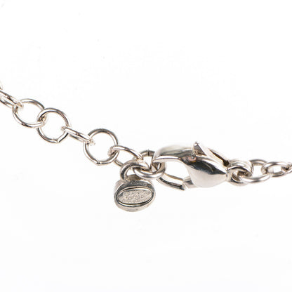 Chanel Enamel CC Charm Necklace Silver 5 of 5