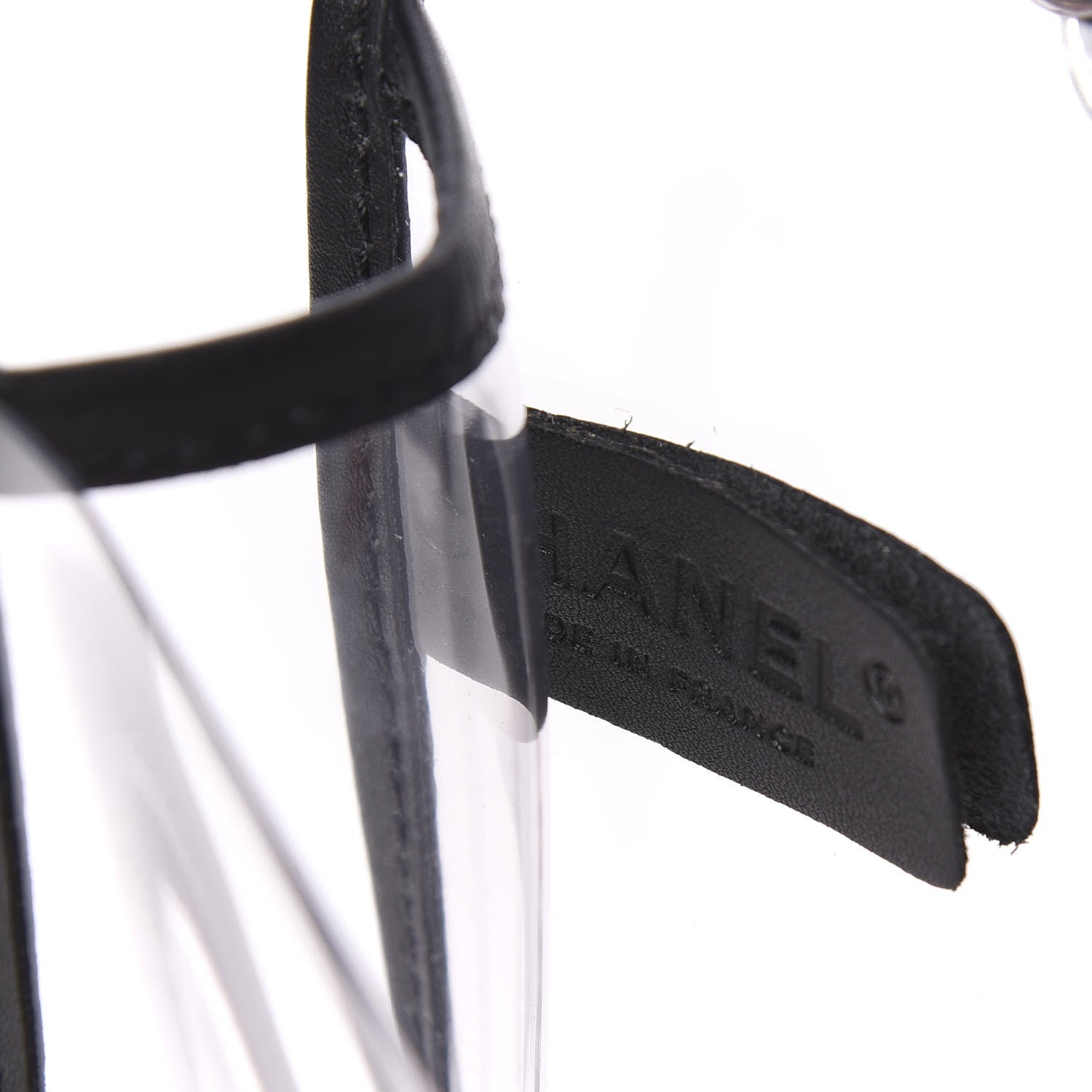 Chanel Lambskin Vinyl Large Naked Flap Black 5 of 9