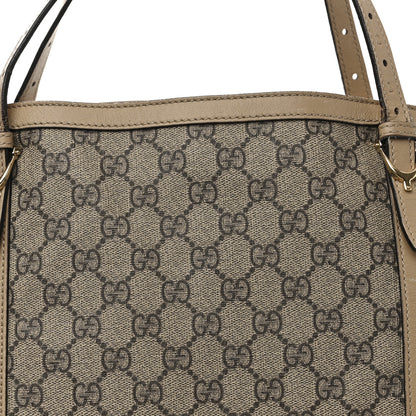 Gucci GG Supreme Monogram Medium Nice Tote Beige 8 of 15
