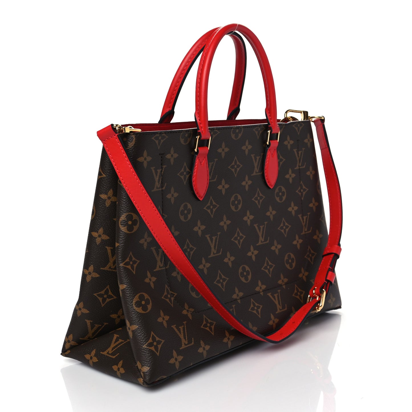 Monogram Flower Tote Coquelicot