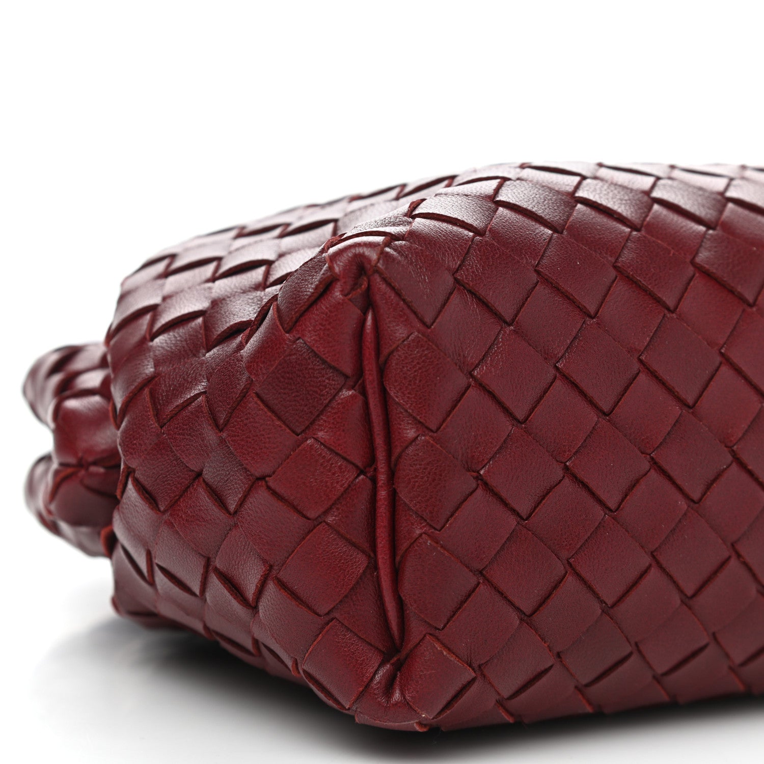 Bottega Veneta Nappa Intrecciato The Lauren 1980 Clutch Gigolo Red 5 of 11