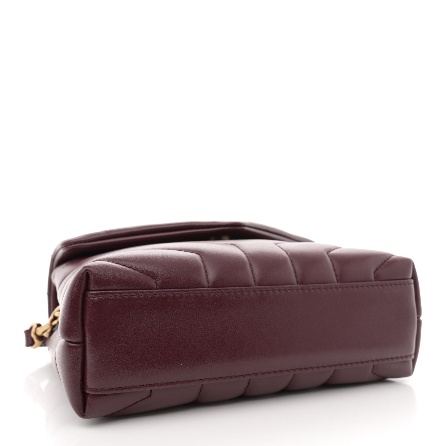 Saint Laurent Calfskin Y Quilted Monogram Toy Loulou Monogram Crossbody Bag Rouge Legion 4 of 14