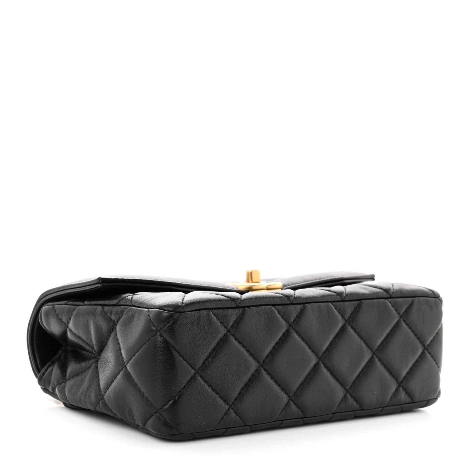 Chanel Shiny Lambskin Quilted Mini Flap Black 4 of 10