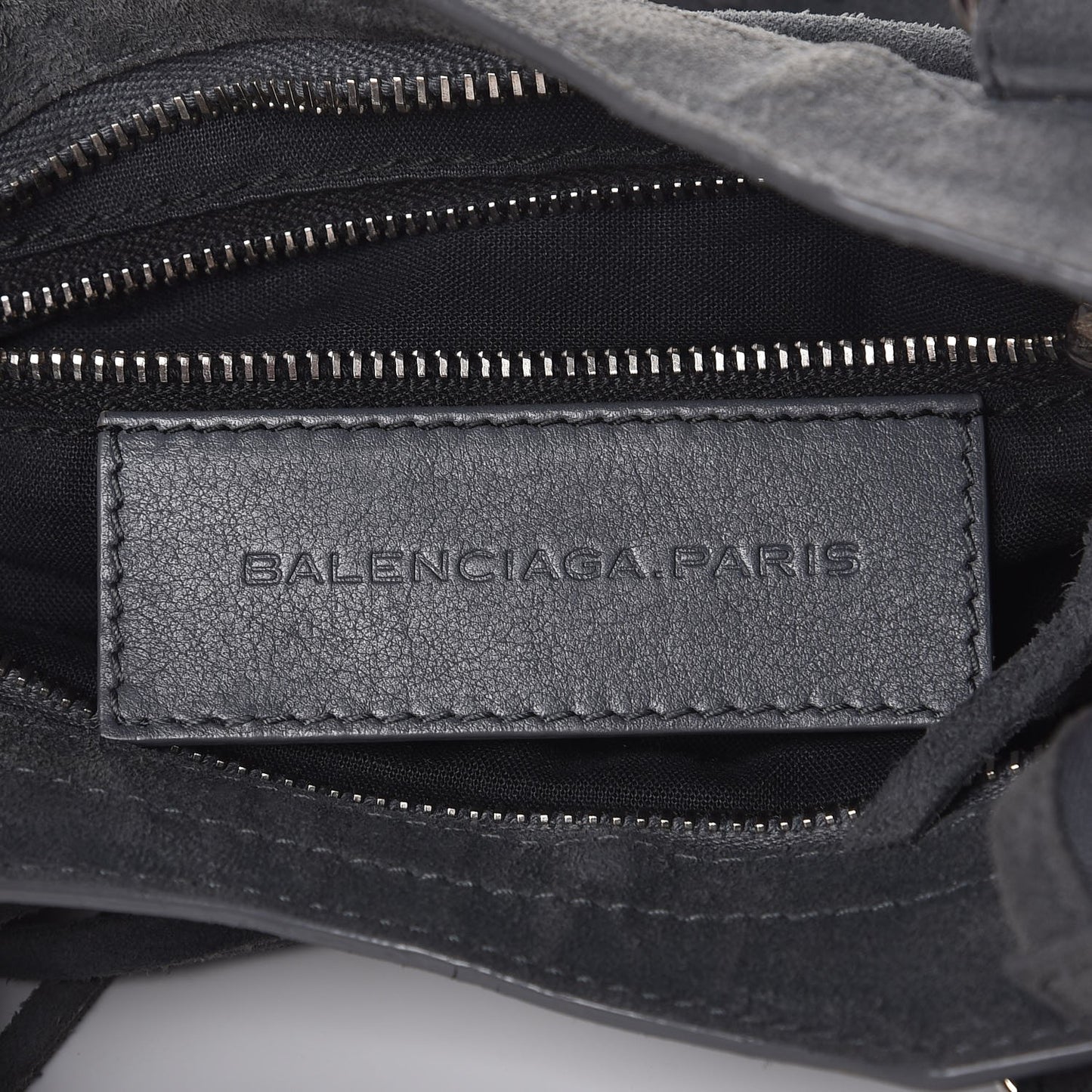 Baby Daim Suede Marble Hardware Mini City Grey
