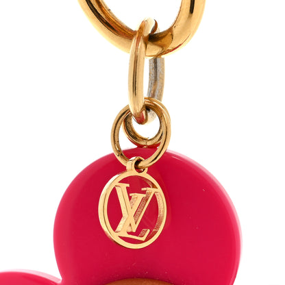 Louis Vuitton Wood Monogram Vivienne Puppet Bag Charm Key Holder Pink 3 of 3