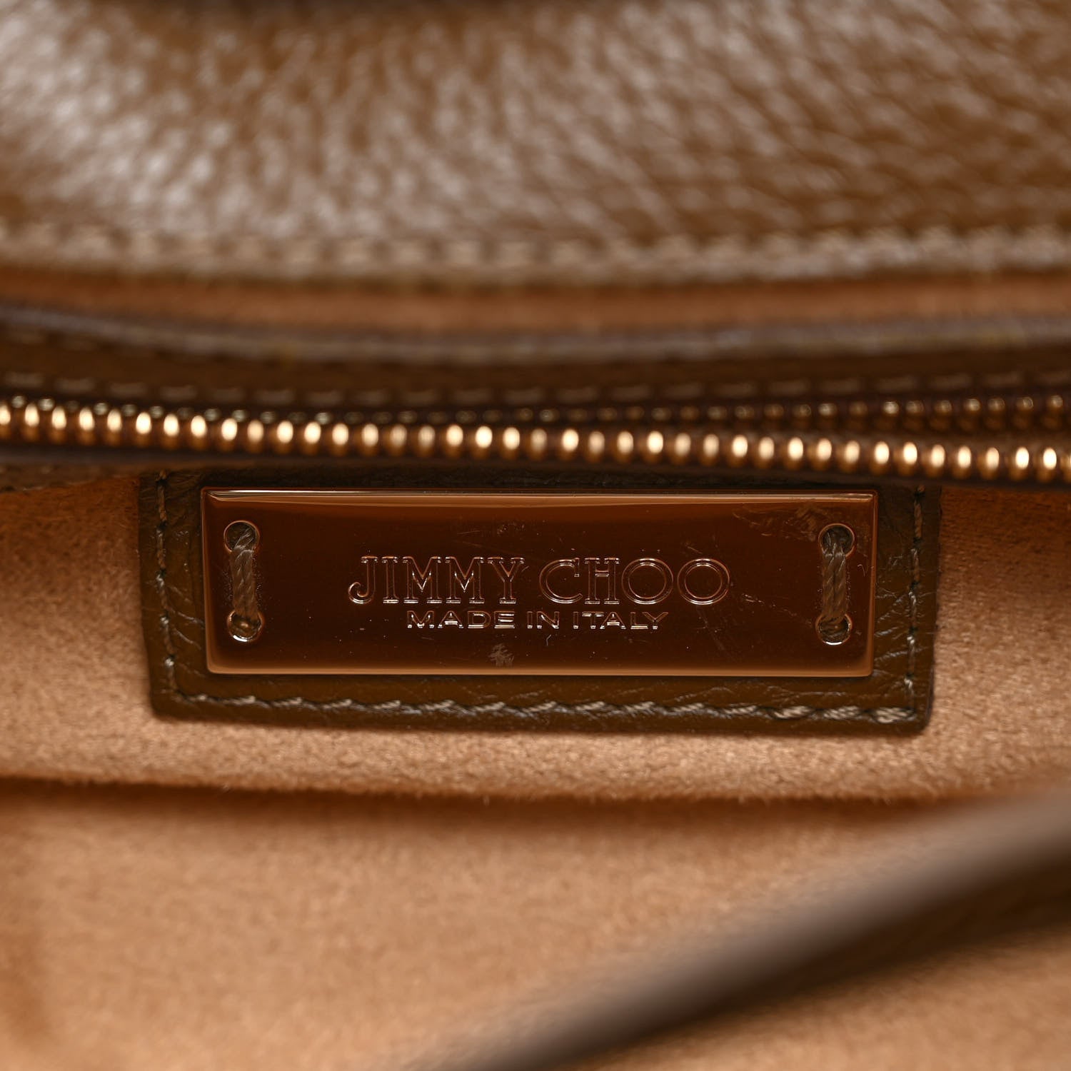 Jimmy Choo Grainy Calfskin Rosalie Satchel Dark Brown 6 of 11
