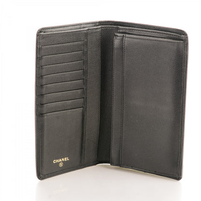 Chanel Grained Calfskin CC Button Yen Wallet Black 5 of 9