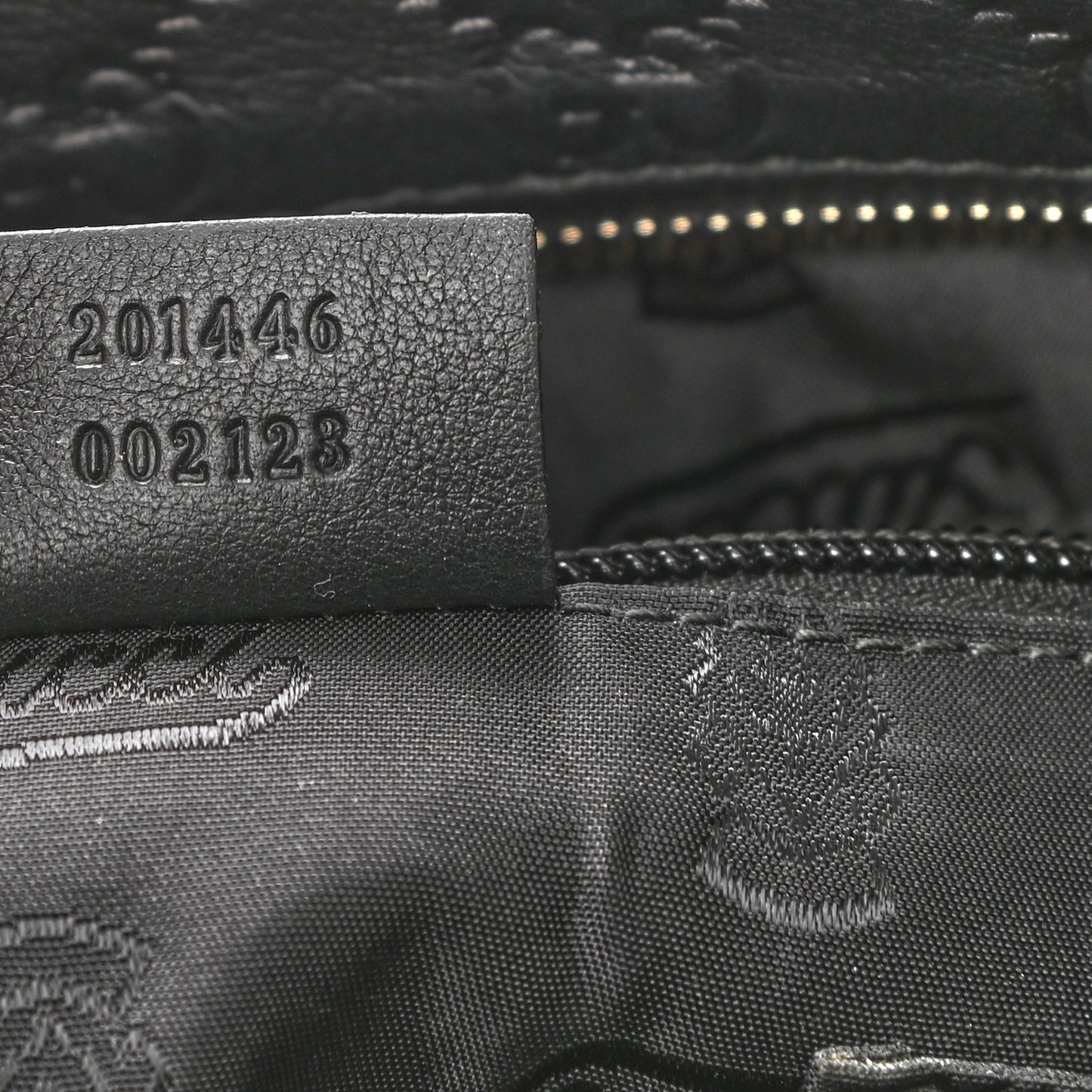 Guccissima Medium Flat Messenger Bag Black