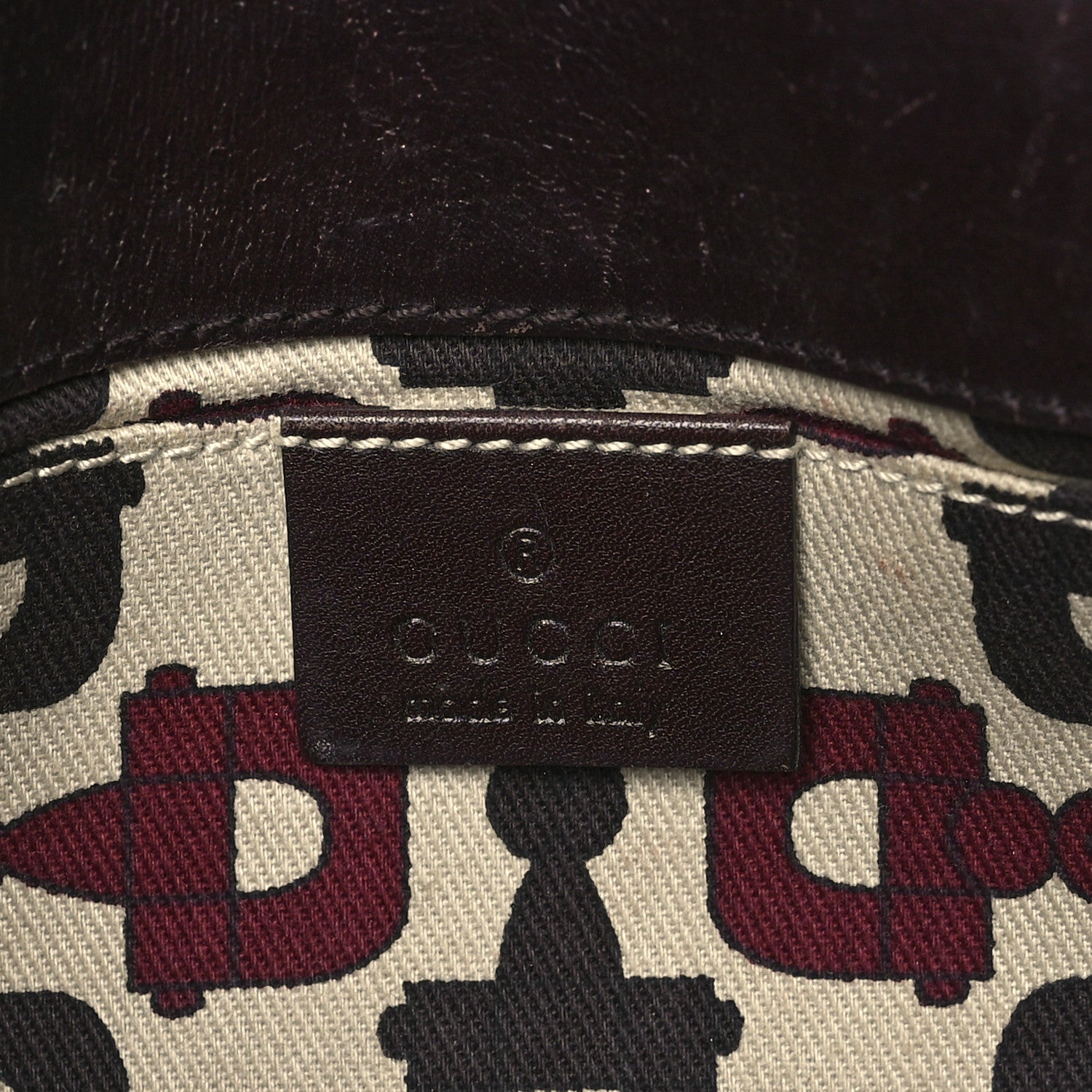 Gucci Guccissima Small Horsebit Chain Clutch Chocolate 6 of 14