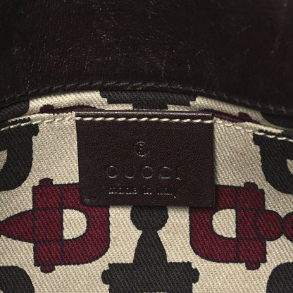 Gucci Guccissima Small Horsebit Chain Clutch Chocolate 6 of 14