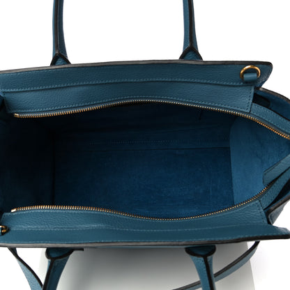 Mulberry Small Classic Grain Mini Zipped Bayswater Blue 6 of 14