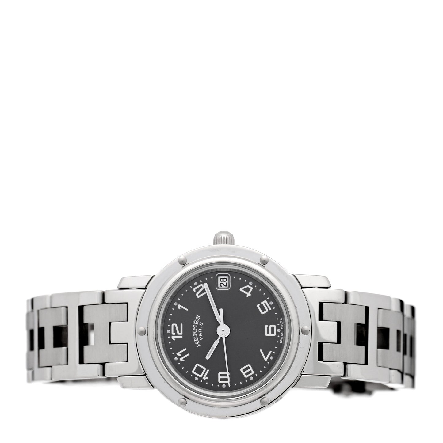 Stainless Steel 24mm Clipper Quartz Watch Grey