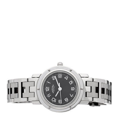 Hermes Stainless Steel 24mm Clipper Quartz Watch Grey 2 of 4