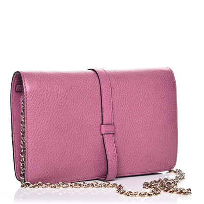 Gucci Pebbled Calfskin Piston Broadway Evening Bag Fresia Rose 3 of 8