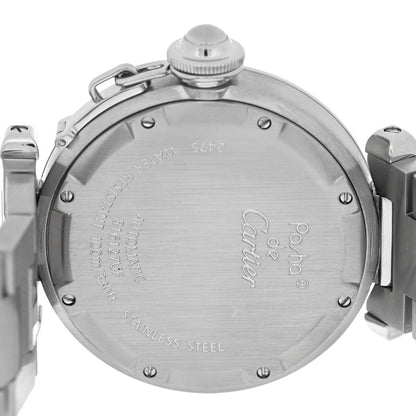 Cartier Stainless Steel 35mm Pasha C Big Date Automatic Watch Pink 4 of 5
