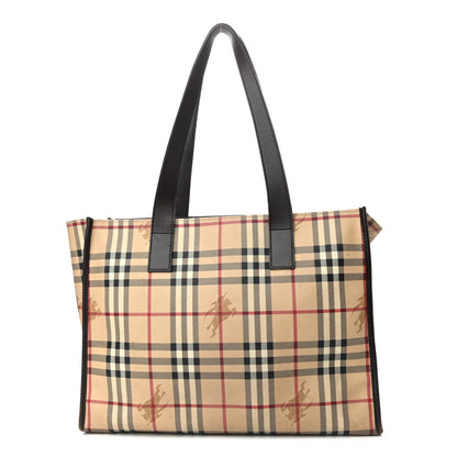 Burberry Haymarket Check Tote Chocolate 1 of 13