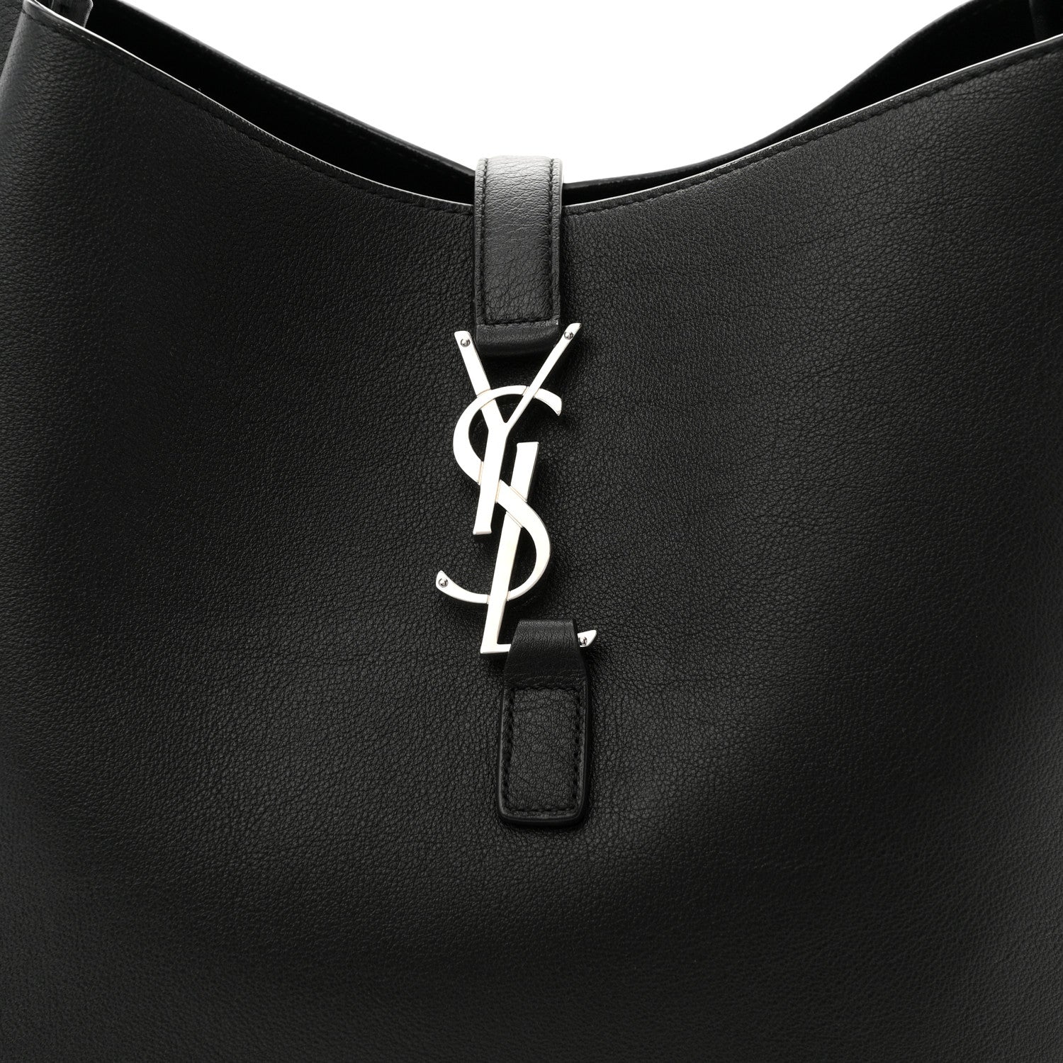 Saint Laurent Smooth Calfskin Large Le 5 A 7 Soft Hobo Black 12 of 21