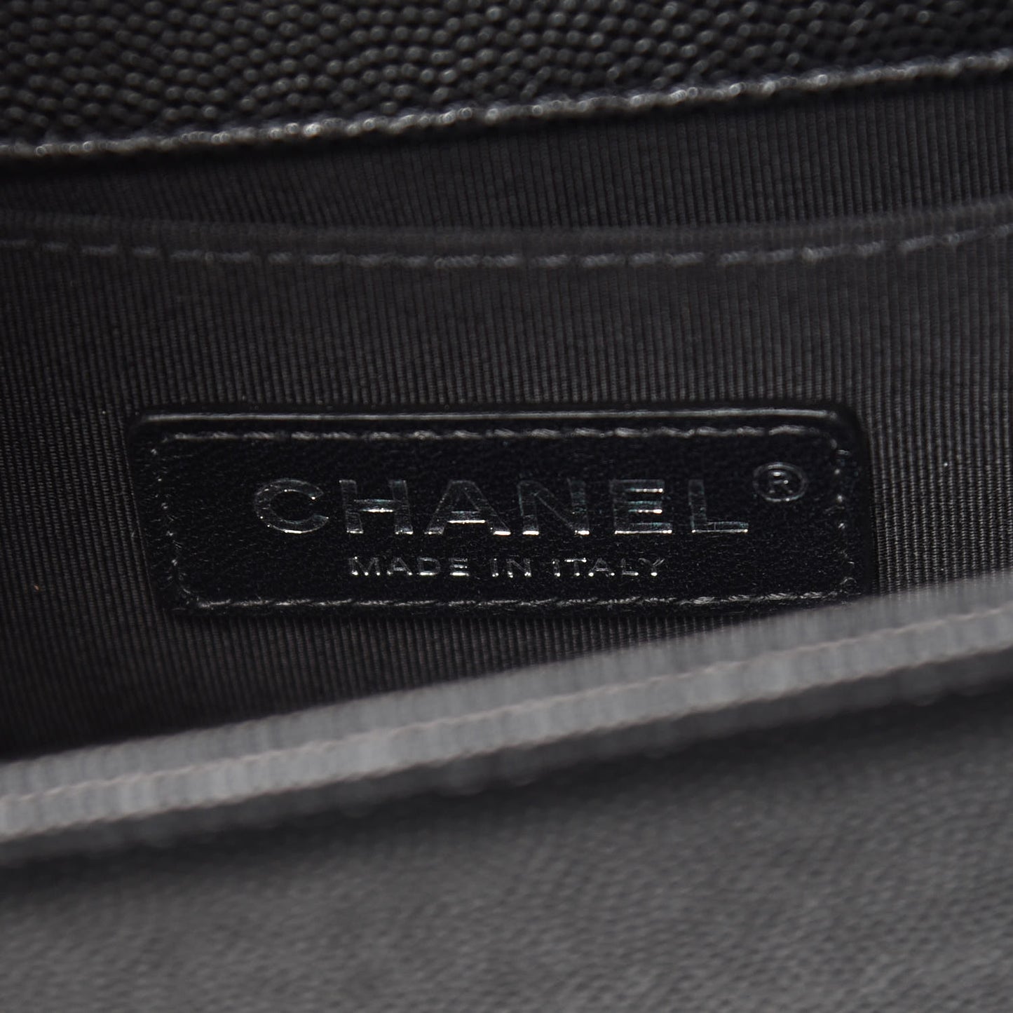 Caviar Quilted Small Boy Flap Black