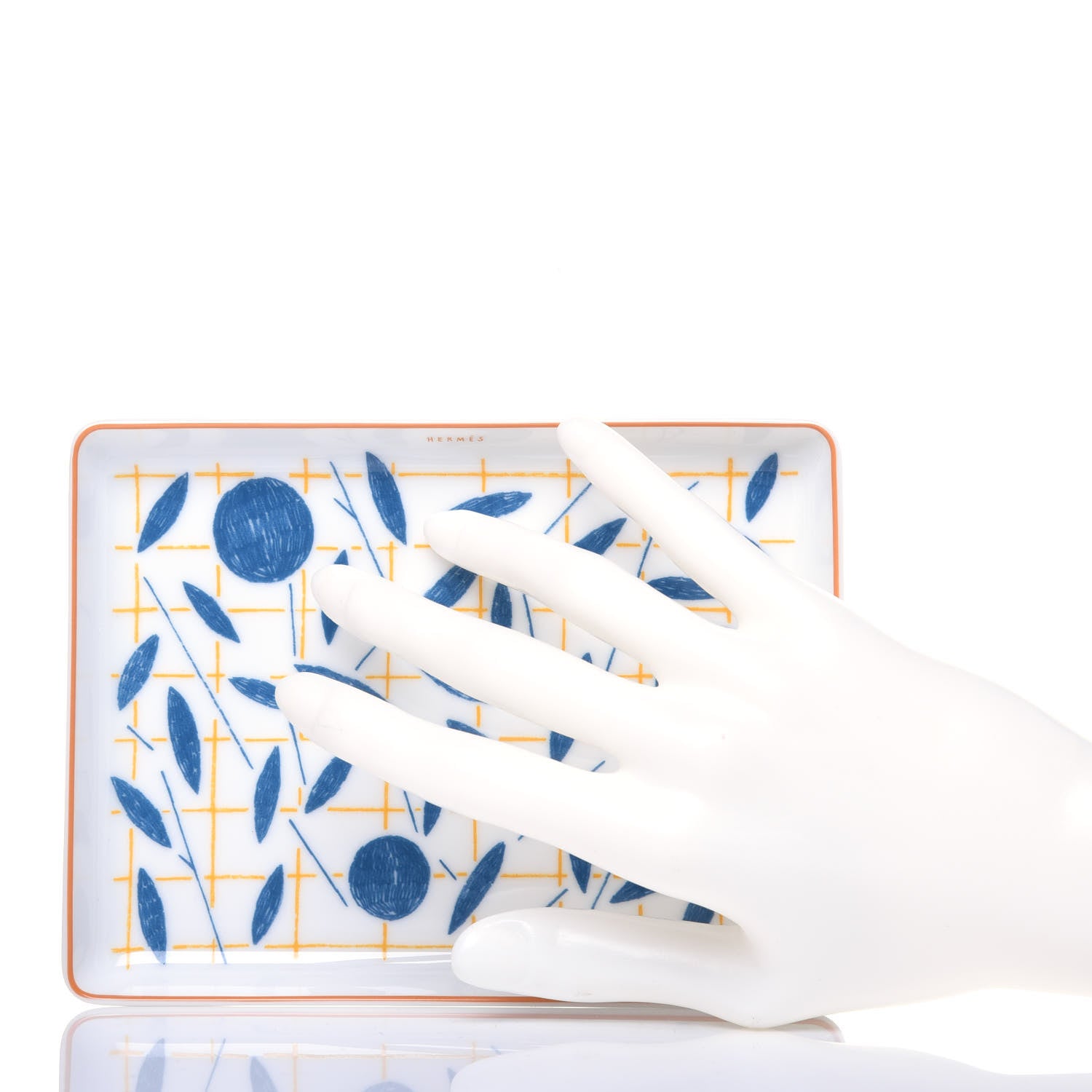 Hermes Porcelain Walk In The Garden Tray 2 of 6
