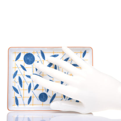 Hermes Porcelain Walk In The Garden Tray 2 of 6