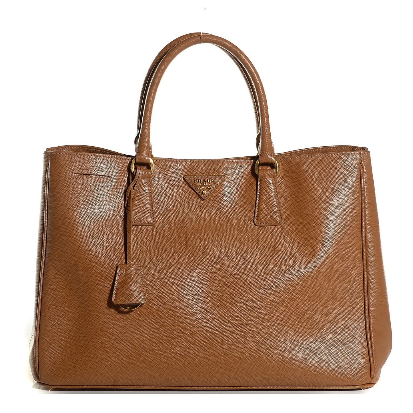 Saffiano Lux Large Tote Caramel