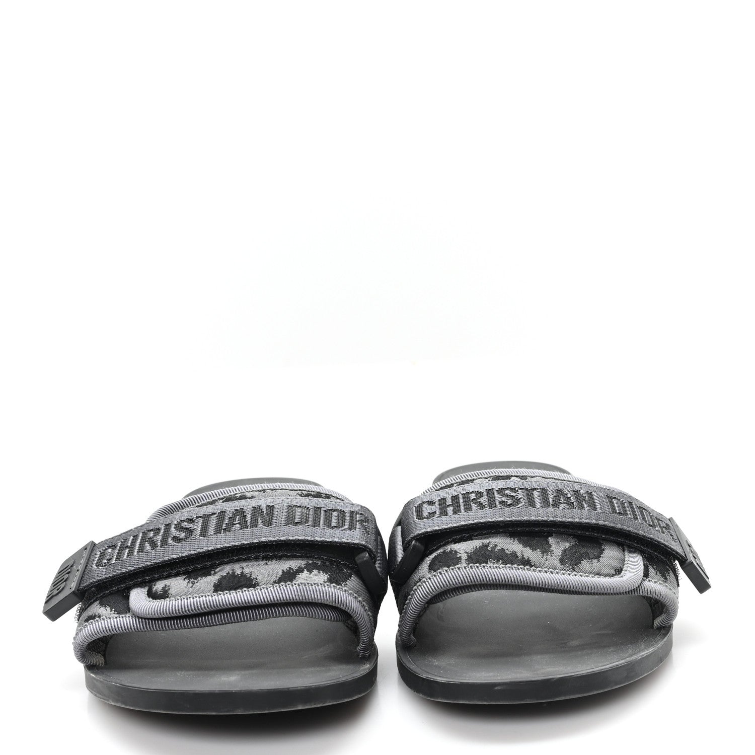Christian Dior Mizza Shiny Nylon Dio(r)evolution Slide Sandals 38
