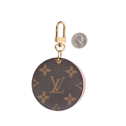 Louis Vuitton Monogram LV Mirror Bag Charm Key Holder Rose Ballerine 2 of 5