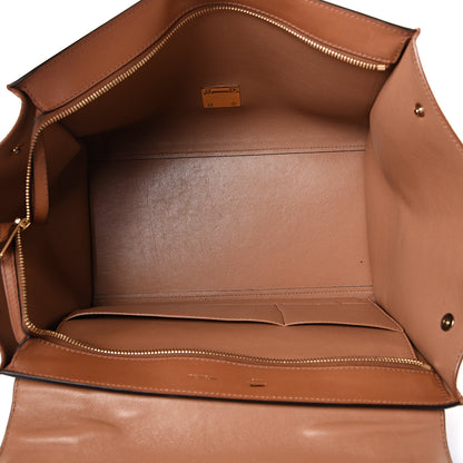 Celine Natural Calfskin Suede Medium Trapeze Tan 4 of 22