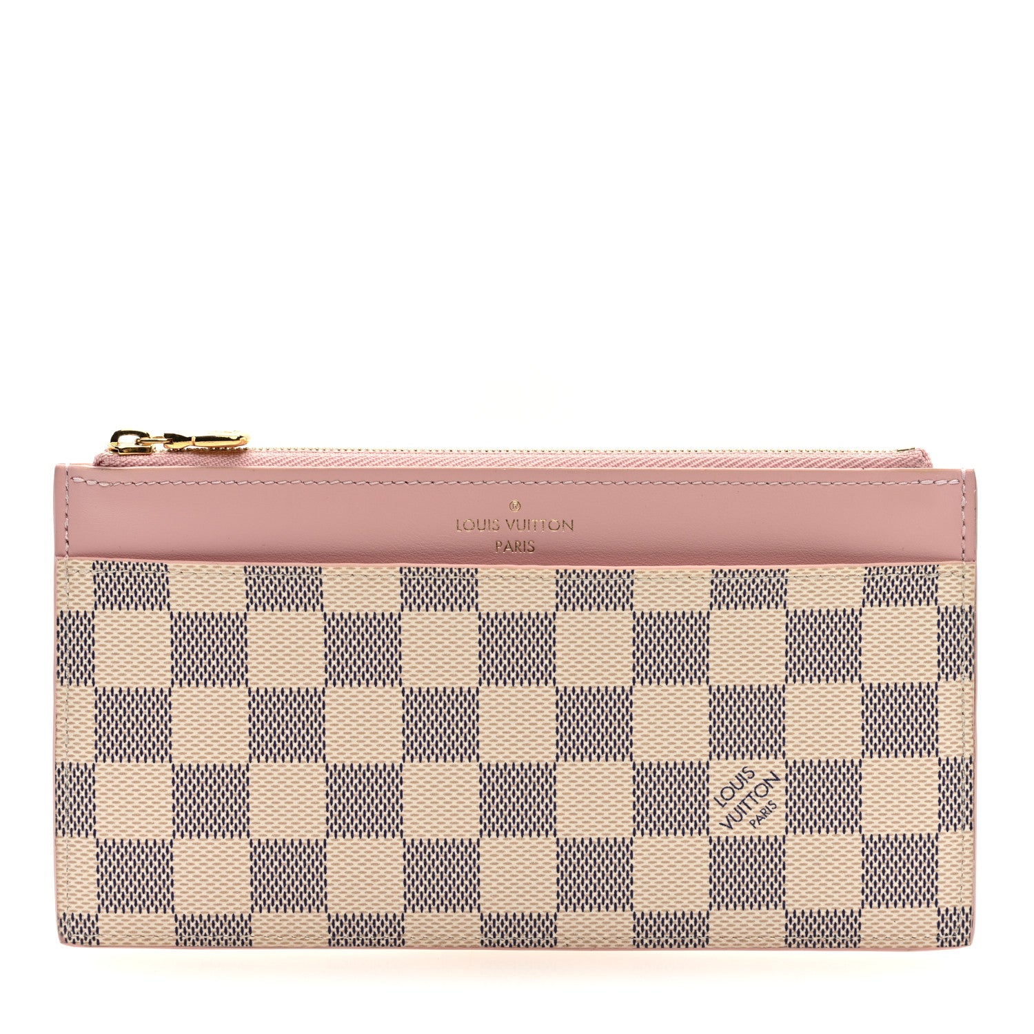 Louis Vuitton Damier Azur Slim Purse Rose Ballerine 1 of 6