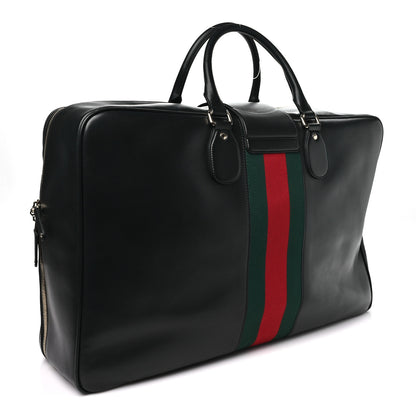 Gucci Calfskin Web Suitcase Black 2 of 7