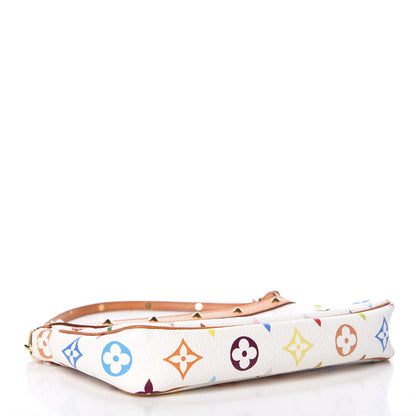 Louis Vuitton Monogram Multicolor Pochette Accessories White 4 of 9