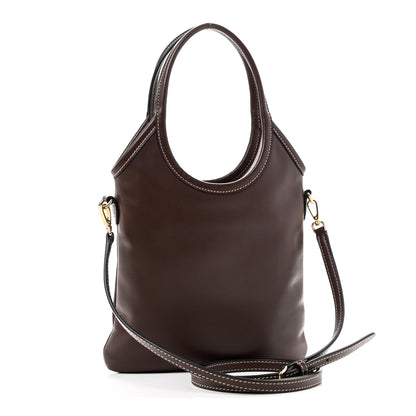 Miu Miu Soft Calf Softy Mini Ivy Tote Briarwood Briarwood 3 of 9