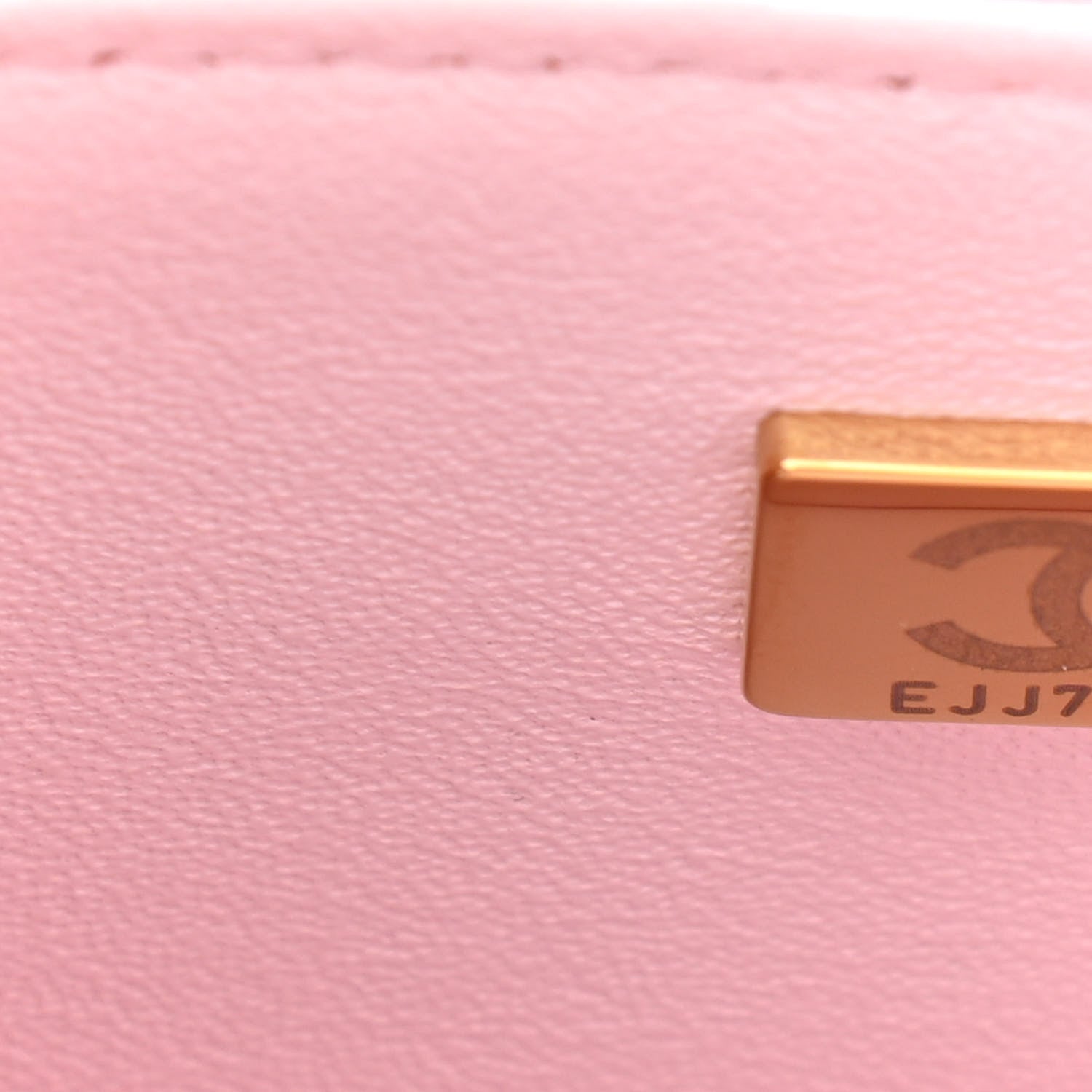 Chanel Lambskin Quilted Mini Top Handle Rectangular Flap Light Pink 7 of 10