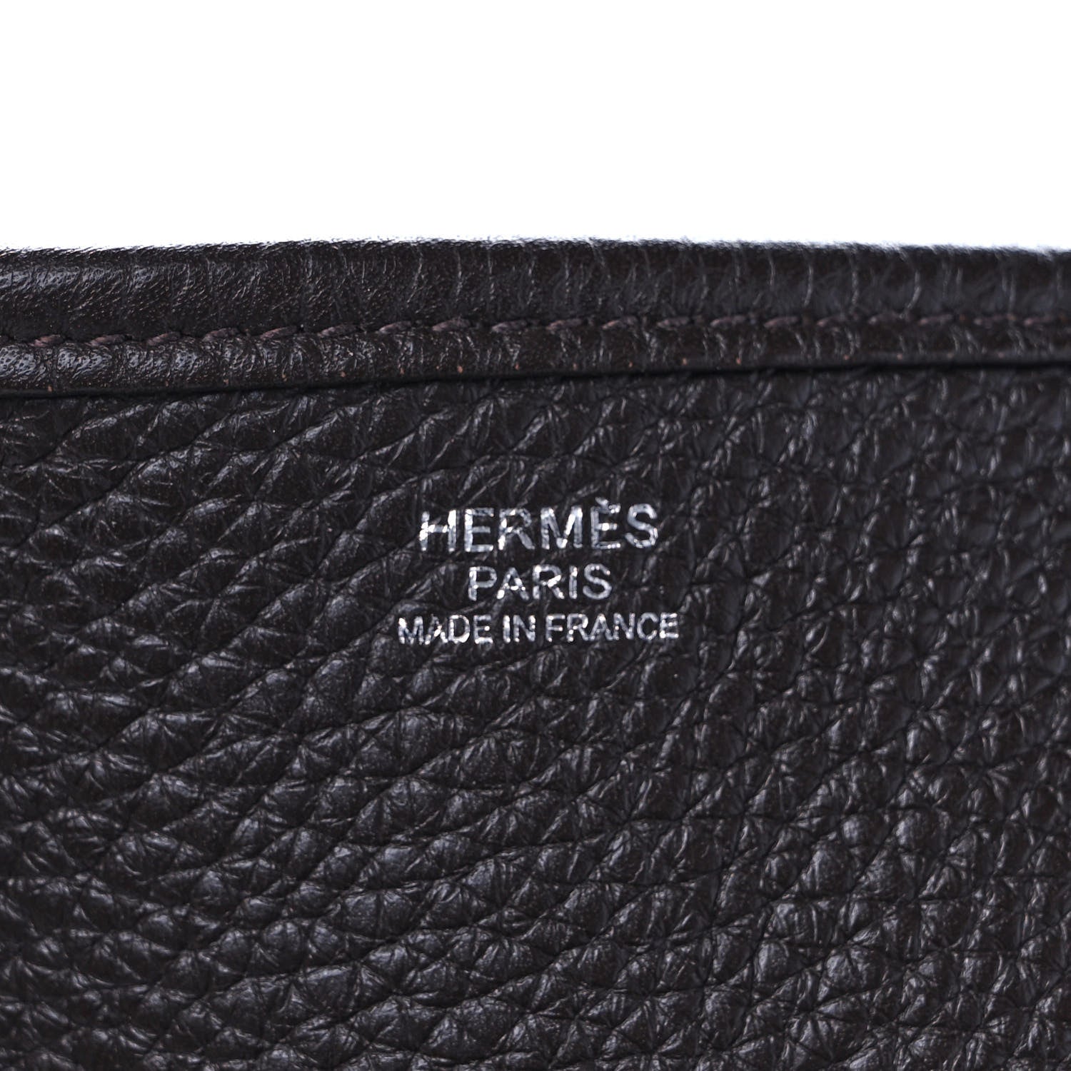 Hermes Taurillon Clemence Evelyne III TGM Chocolate 5 of 7