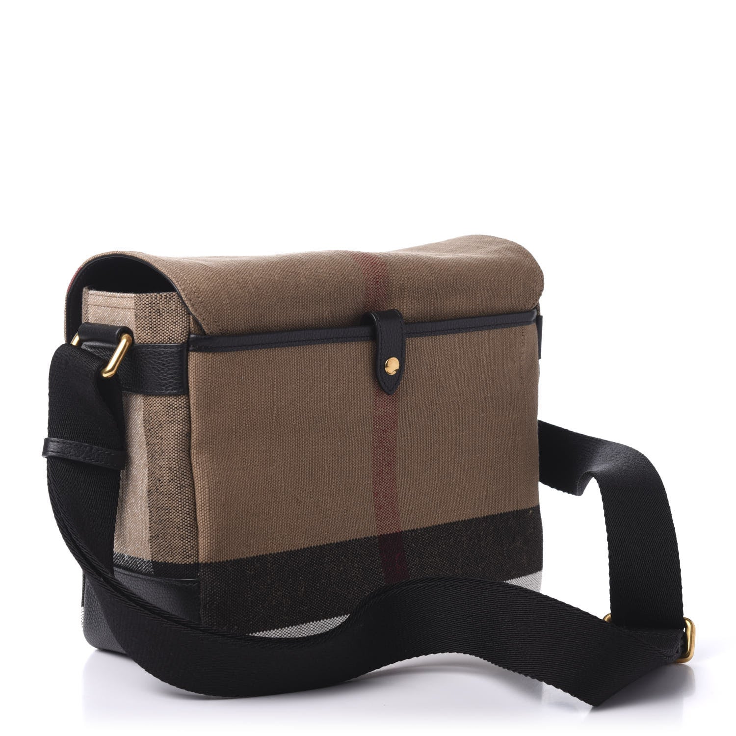 Burberry Canvas Mega Check Small Baildon Messenger Bag Black 3 of 10