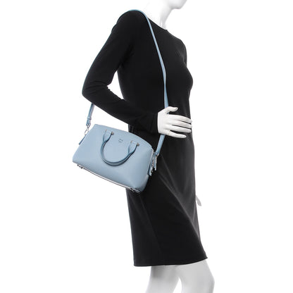 MCM Grained Calfskin Small Ella Boston Sky Blue 2 of 10