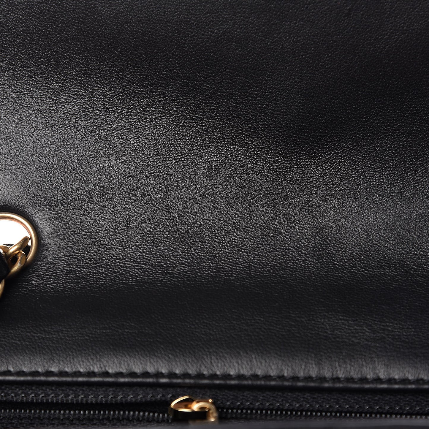 Lambskin Quilted Mini Rectangular Flap Black