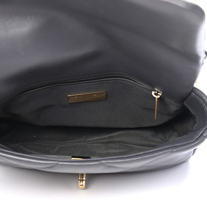 Chanel Lambskin Quilted Medium Chanel 19 Flap Dark Grey 4 of 8