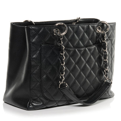 Chanel Caviar Grand Shopping Tote GST Black 3 of 7
