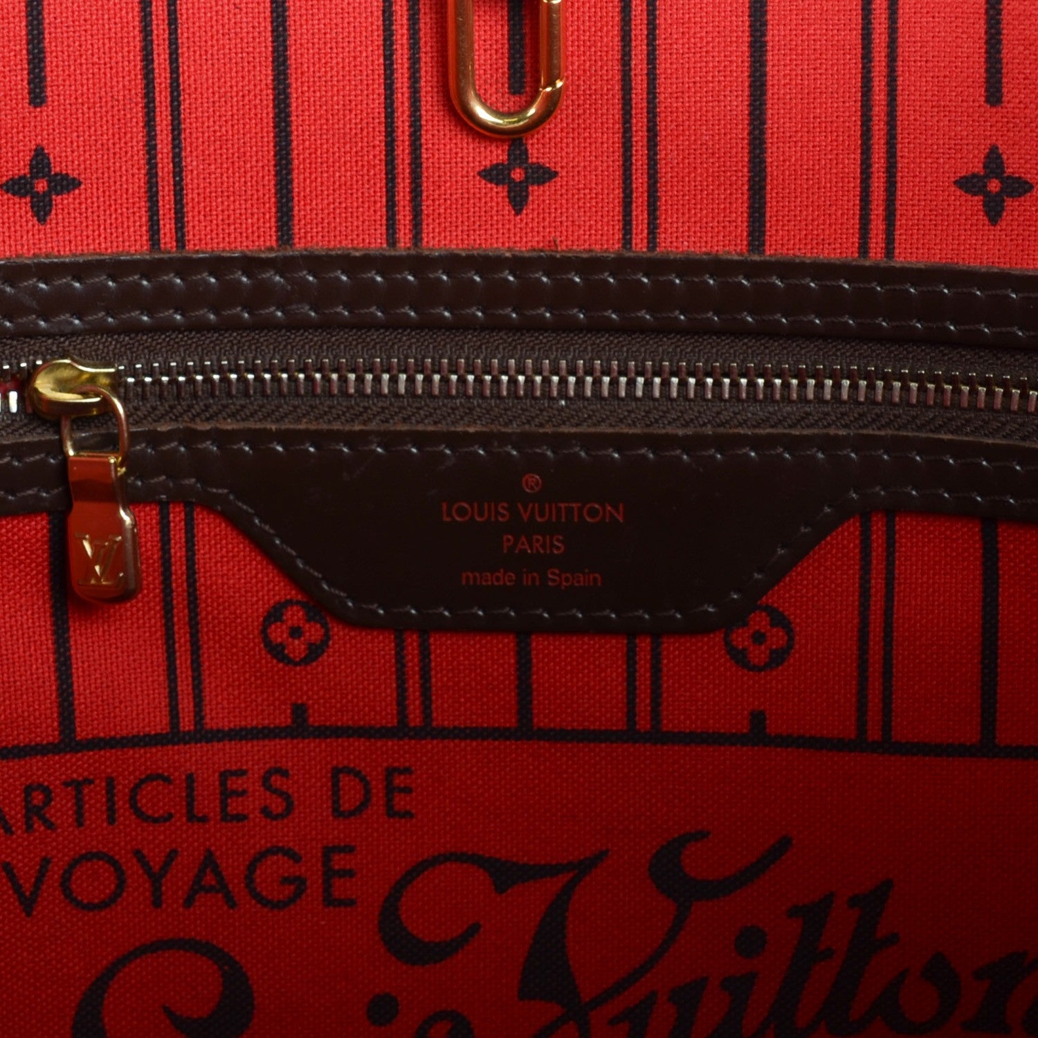 Louis Vuitton Damier Ebene Neverfull MM 6 of 7