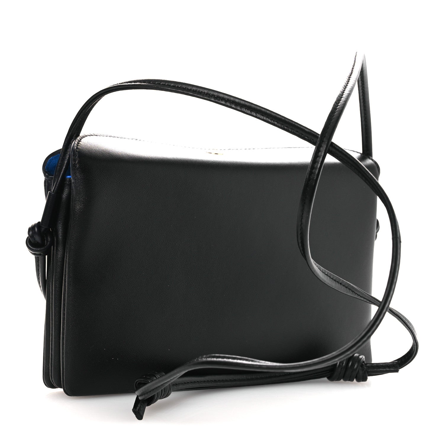 Celine Smooth Lambskin Trio Flap Crossbody Bag Black 3 of 11