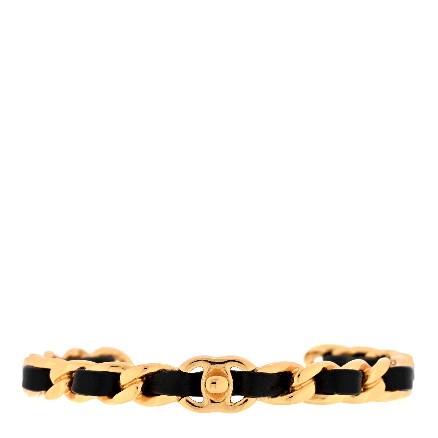 Chanel Lambskin CC Turnlock Chain Bracelet Black 1 of 3