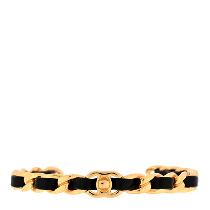 Chanel Lambskin CC Turnlock Chain Bracelet Black 1 of 3