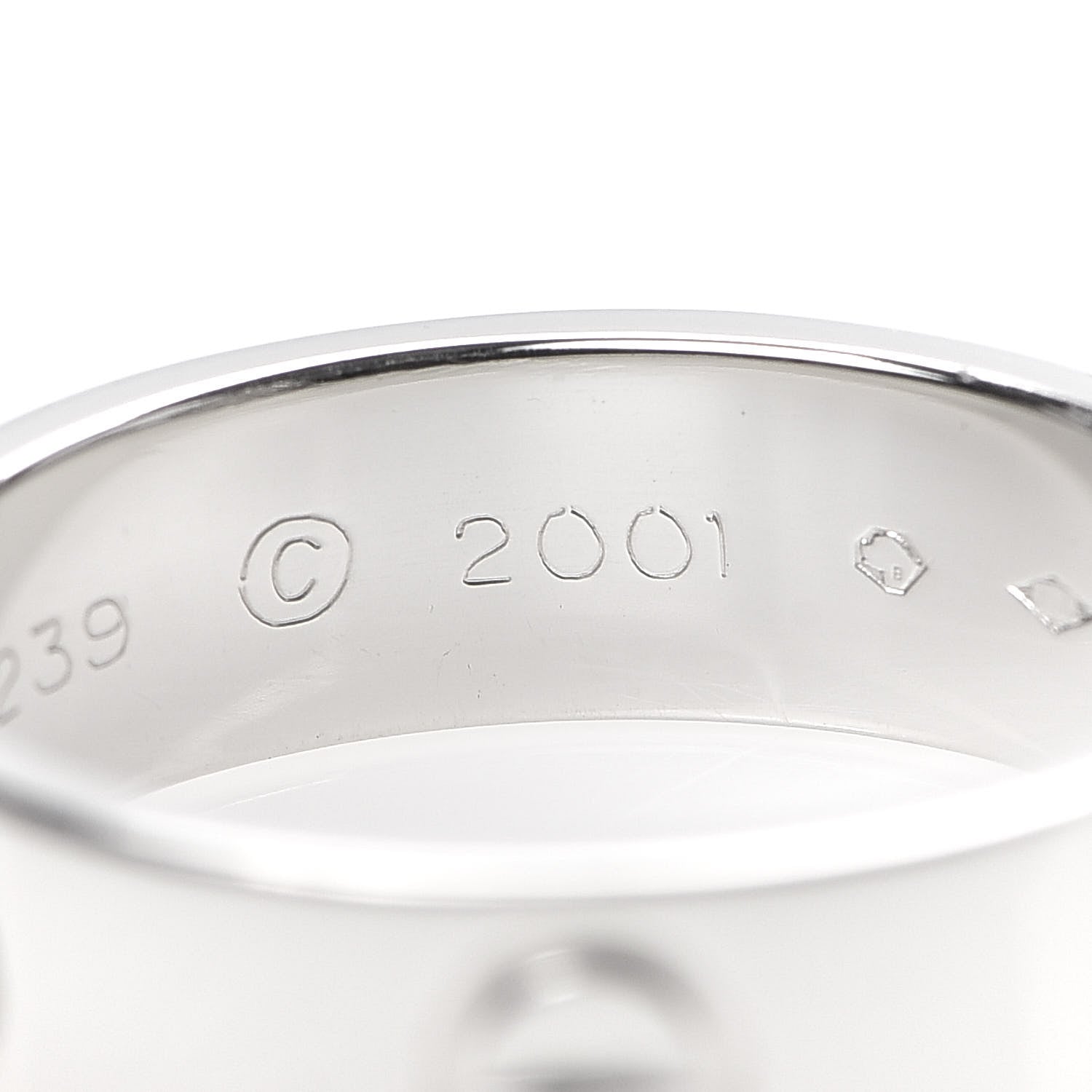 Cartier Platinum 5.5mm LOVE Ring 53 6.25 6 of 6