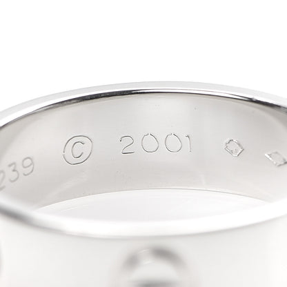 Cartier Platinum 5.5mm LOVE Ring 53 6.25 6 of 6